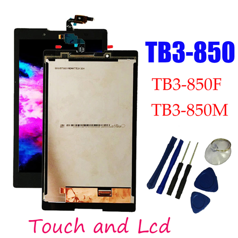 Negro pantalla táctil de alta calidad de cristal digitalizador + pantalla LCD de 8 pulgadas Lenovo TB3-850F tb3-850 tb3-850F tb3-850M + herramientas ► Foto 1/5