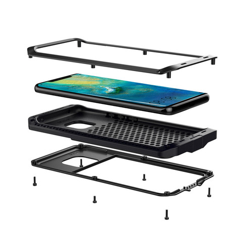 Funda de teléfono de protección resistente para Huawei Mate 20 Pro Mate 30 Pro, carcasa a prueba de golpes y polvo de Metal para P30 P30pro ► Foto 1/6