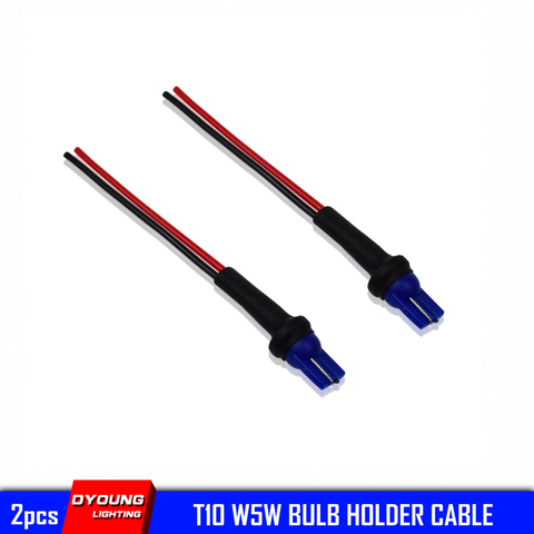 Uds T10 W5W bombilla tapón de soporte cable macho a hembra conector de goma suave luz hembra para coche lámpara de ancho Dyoung ► Foto 1/6