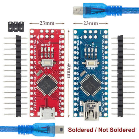 Placa de desarrollo Nano v3.0 Atmega328 5v CH340 compatible