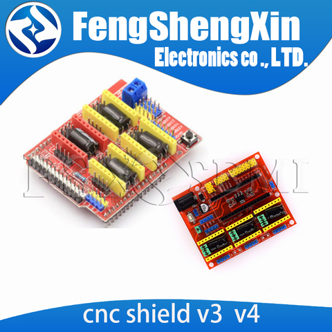 Cnc shield-máquina de grabado láser v4, placa de extensión, placa de controlador, impresora, V3, A4988 ► Foto 1/1