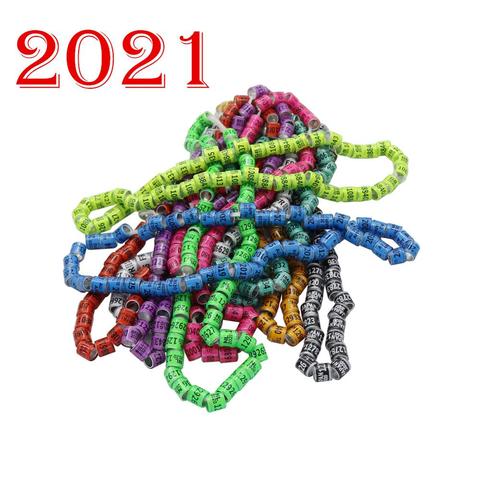 Anillo de Paloma Multicolor 2022 con pendientes con una palabra de calidad anillo duradero para palomas anillo de carreras herramienta de entrenamiento de aves 100 Uds ► Foto 1/6