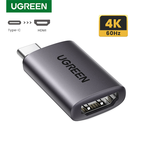 UGREEN-Adaptador de USB tipo C a HDMI 4K 60Hz tipo C Thunderbolt 3 macho a HDMI 2,0 hembra, Compatible con MacBook Pro, MacBook ► Foto 1/6