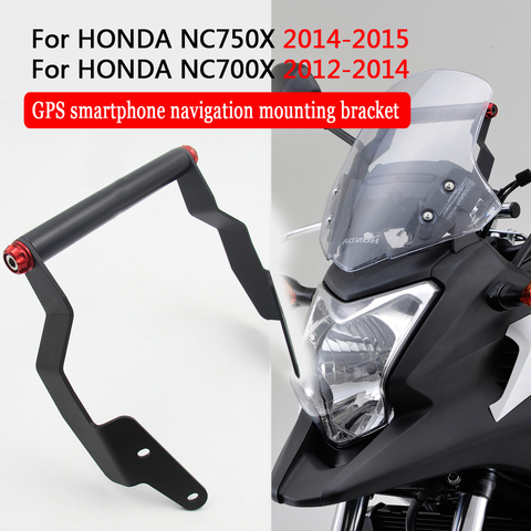 Soporte para teléfono móvil, placa GPS para Honda NC750X, 2012, 2013, 2014, 2015, NC, 750, X, negro ► Foto 1/6