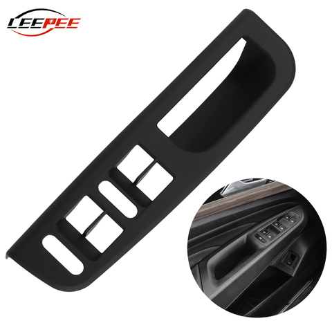 LEEPEE-cubiertas de Panel de ventana de coche, juego de accesorios de puerta delantera izquierda para Volkswagen VW Passat B5 Golf 4 Jetta MK4 Bora ► Foto 1/6