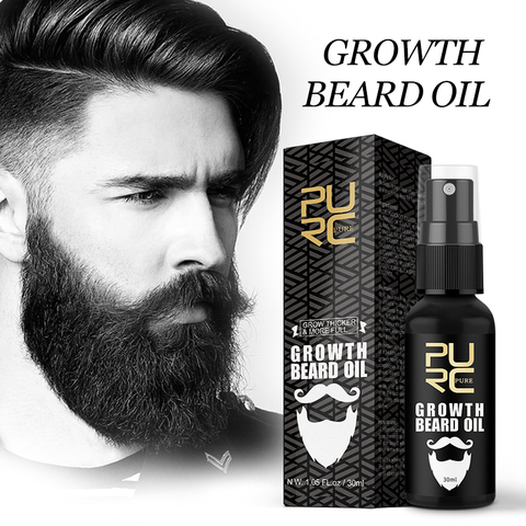 PURC para el crecimiento de la barba aceite para el crecimiento de la barba más grueso y más grueso aceite de la barba para el cabello gran venta 11,11 ► Foto 1/6