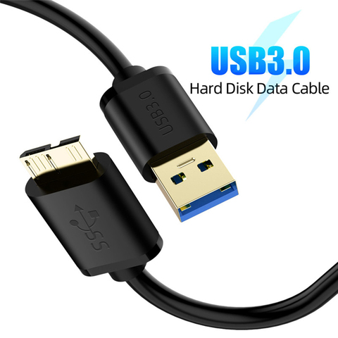 Adaptador de Cable de datos para disco duro externo, convertidor USB 3,0 tipo A Micro B de supervelocidad para HDD, Samsung S5 Note 3, 1 unidad ► Foto 1/6