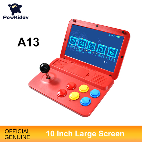 POWKIDDY-Joystick Arcade A13 para niños, 10 pulgadas, arquitectura A7, cuatro núcleos, CPU, simulador, consola de videojuegos, nuevo juego, regalo ► Foto 1/6