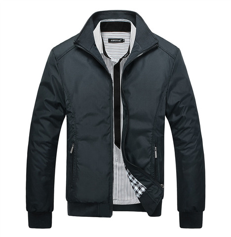Chaquetas de alta calidad para hombre 2022 nuevos abrigos de chaqueta Casual para hombre primavera chaqueta ajustada para hombre al por mayor tamaño M-5XL ► Foto 1/6