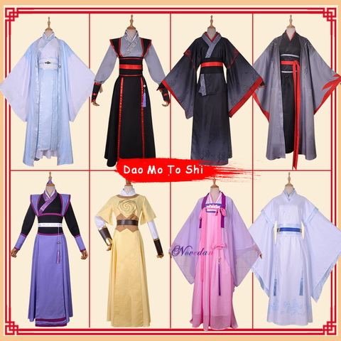 Dao Mo a Shi Wei Wuxian joven/Lan Wangji/Jiang Cheng/Jiang Yanli gran maestro de demoníaco cultivo Anime Cosplay traje ► Foto 1/6