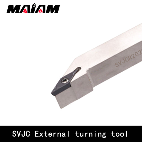 Perno de herramienta de torneado exterior bar SVJC SVJCR SVJCL 1212, 1616, 2022, 2525 H11 K11 H16 K16 M16 VNMG rombo insertar VNMG1104 VNMG1604 ► Foto 1/4