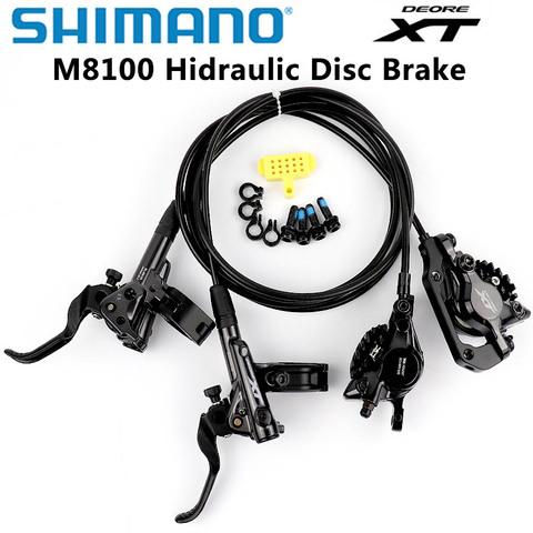 Freno de disco Shimano Deore XT M8000 M8100, freno de disco hidráulico XT para bicicleta de montaña, 11 velocidades, MTB Ice-Tech, izquierda y derecha, 1500 1600mm ► Foto 1/6