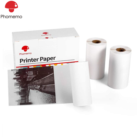 Phoemo-papel fotográfico térmico semitransparente para impresora, rollo de papel para imprimir etiquetas, para iphone, M02/M02 Pro/M02S ► Foto 1/6