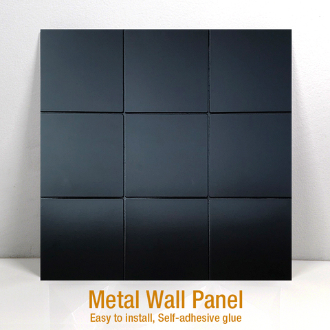 Panel de pared en mosaico 3D de metal, pegatina de pared autoadhesiva con espejo 3D, azulejo de cerámica de vinilo para baño, cocina, cuarto de baño, cubierta de pared de TV ► Foto 1/6