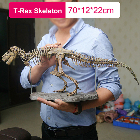 Juguetes de modelo 4D, simulación Animal, dinosaurio grande, tiranosaurio fósil, montar el esqueleto, modelo, juguetes de costura ► Foto 1/6