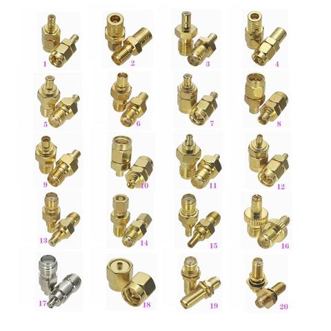 Convertidor de conector SMA a SMB / MCX / MMCX / SMC / CRC9 / TS9 / SMA / IPX U.fl macho y hembra, 1 Uds., Adaptador Coaxial RF ► Foto 1/6