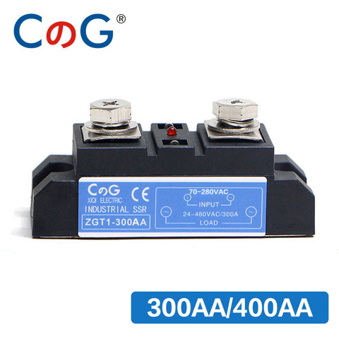 CG 300A 400A AC a AC relé de estado sólido Industrial de alta potencia serie industrial AC relé de Control de estado sólido AC ► Foto 1/5