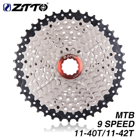 ZTTO 9 s 11-42 t rueda libre 9 velocidad 11-42 t bicicleta cassette piezas compatibles para M430 m4000 montaña ► Foto 1/6