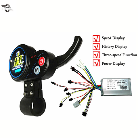 Control remoto para patinete eléctrico, dispositivo de 36V/48V, con USB, LCD, recargable, con mando a distancia antirrobo y un botón ► Foto 1/6