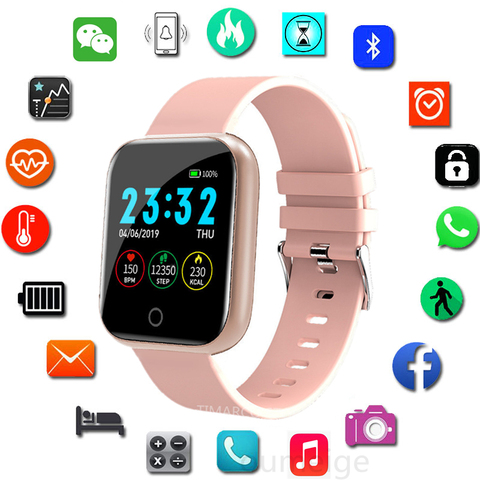 Reloj inteligente deportivo para hombre y mujer, pulsera con rastreador de actividad, Bluetooth, para Android e IOS, para Apple ► Foto 1/6