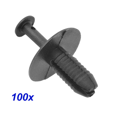 100 Unidades 7,5mm Clips de Plástico de Parachoques Grapas para BMW X5 E38 E39 E46 E90 Cierre de Escudo del Guardabarros Coche Tornillos de Expansión de Arco de la Rueda Remache de Sujeción de Panel Paragolpes ► Foto 1/6