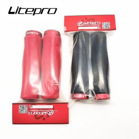 Litepro bicicleta plegable Ultra ligero de una sola cara esponja de bloqueo de agarre MTB bicicleta de montaña 74g agarre del manubrio con opción de bloqueo ► Foto 1/6