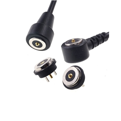 1 8,4mm de diámetro magnético conector Pin Pogo hombre mujer 1 polo impermeable IPX7 Pogopin junta a cable de carga de energía 3A ► Foto 1/6