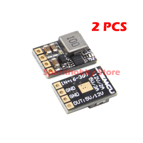 Módulo de Dron de carreras con visión en primera persona BEC 2-6S 5V 3A / 12V 3A para JHEMCU MINI DC-DC, módulo reductor, accesorio de RC, 2 uds. ► Foto 1/6