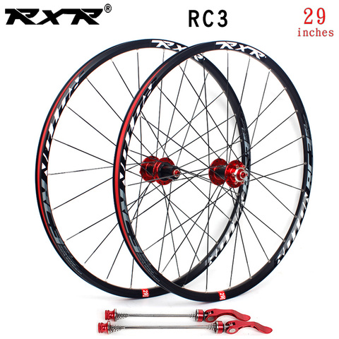 RXR-juego de ruedas para bicicleta de montaña, de carbono, 29 pulgadas, freno de disco RC3, 5 rodamientos, 7-11 velocidades, eje pasante/QR ► Foto 1/6