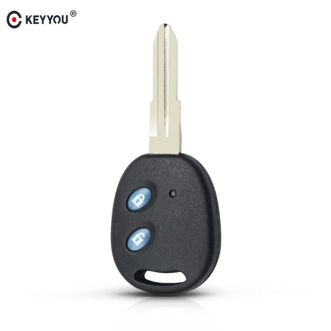 KEYYOU para Chevrolet AVEO Captiva carcasa de llave a distancia de coche 2 botones cuchilla izquierda sin cortar llave ciega reemplazo de carcasa ► Foto 1/6