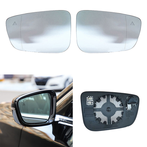 Espejo retrovisor de advertencia para coche, cristal de punto ciego calefactado izquierdo y derecho para BMW Serie 3, G20, G21, serie 5, G30, G31, G32, G38, serie 7, G11, G12 ► Foto 1/6