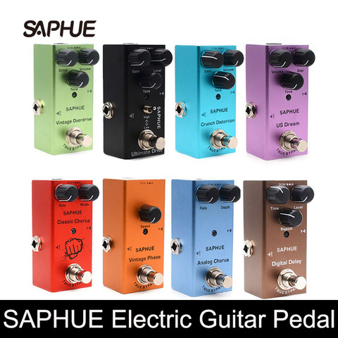 SAPHUE-Pedal de guitarra eléctrica vintage, overdrive, distorsión crunch, US Dream., coro clásico, fase vintage, distorsión, retraso digital ► Foto 1/6