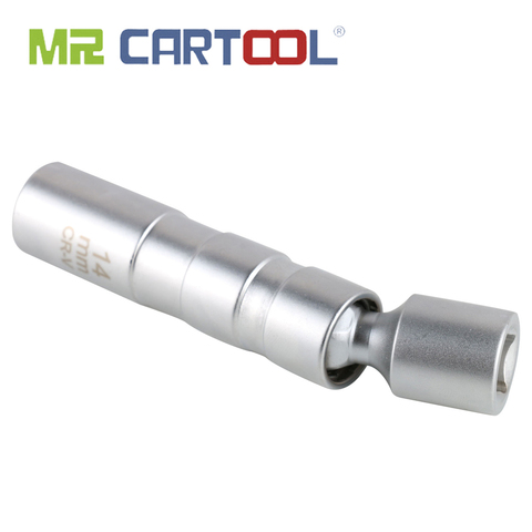 MR CARTOOL-llave de bujías universal de 14mm, dispositivo de extracción de punto Delgado, enchufe de pared fina, Unidad de 3/8 pulgadas con magnético para BMW ► Foto 1/6