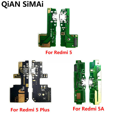 Cargador de carga Micro USB, placa de puerto de Cable flexible con módulo de micrófono para Xiaomi Redmi 5 5Plus 5A, nuevo ► Foto 1/4