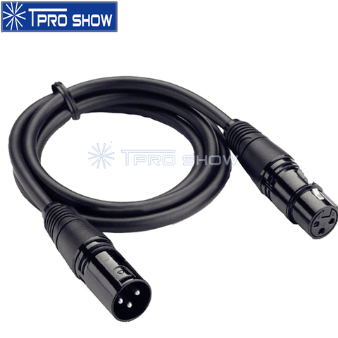 Cable Dmx de 3 pines, conector Xlr Dmx512, línea de señal para controlador Dmx, luz de Disco inalámbrica, luz láser, cabeza móvil, máquina de humo ► Foto 1/6