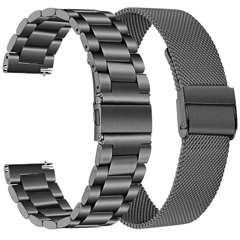 22MM correas de Metal para Huawei Watch GT/GT2 46MM Honor Magic pulsera/Correa inteligente de acero inoxidable para TicWatch Pro pulsera Correa ► Foto 1/6