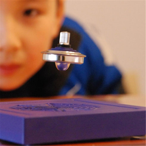 Peonzas magnéticas para niños, giroscopio de magia con levitación, OVNI flotante suspendido, juguete clásico de levitación ► Foto 1/6