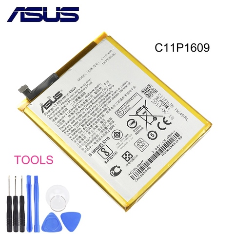 Original ASUS de alta capacidad C11P1609 batería para 3 DE ASUS Zenfone 3 max 5,5 