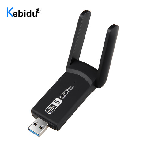 Adaptador Wifi de doble banda para ordenador portátil, tarjeta de red con USB 3,0, 1200Mbps, 5GHz, 2,4 Ghz, 802.11AC, RTL8812BU, adaptador de antena Wifi para ordenador de sobremesa ► Foto 1/6