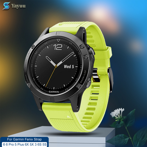 YAYUU-Correa de silicona para reloj Garmin Fenix, pulsera de liberación rápida y ajuste fácil para modelos 6, 5, 6X, 6X, Pro, 5X, 5S Plus y Forerunner 935, 26, 22 y 20mm ► Foto 1/6