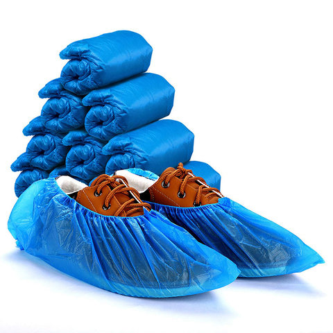 Cubiertas desechables para zapatos antideslizantes, impermeables, antipolvo, reutilizables, para casa, lluvia, protector de fábrica ► Foto 1/6