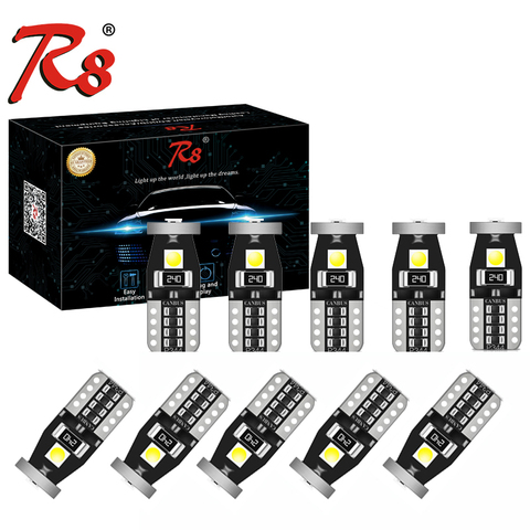 Luces LED de posición para coche, lámpara Interior de lectura Canbus, 12V, 3030 k, blanco, amarillo, polaridad libre, T10 W5W DRL 194 3SMD 168 6500 ► Foto 1/6