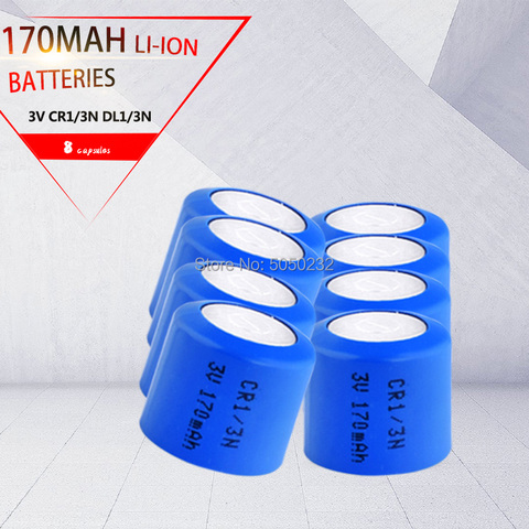 Pilas de litio de alta corriente, 3V, 170mAh, li-po, botón CR1/3N, CR11108 DL1/3N 2L76 CR1 CR111, 8 uds. ► Foto 1/5