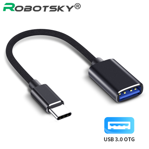 Cable Micro Adaptador USB OTG tipo C, USB 3,0, hembra a tipo C, adaptador de Cable macho, Cable convertidor USB-C para teléfono MP4 de coche ► Foto 1/6