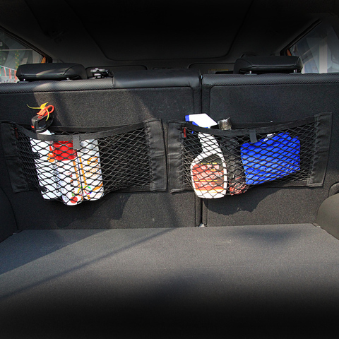 Maletero de coche caja de almacenamiento neto de la bolsa de accesorios de la etiqueta engomada para BMW E46 E39 E90 E60 E36 F30 F10 E34 X5 e53 E30 F20 E92 E87 M3 M4 M5 X5 ► Foto 1/6