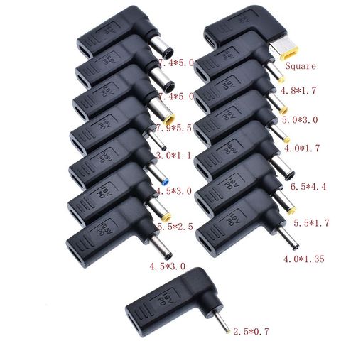 Adaptador de corriente Dc convertidor de enchufe USB tipo C hembra a 7,4x5,0mm 4,8x1,7mm 5,5 x conector Jack de salida CC portátil macho de 2,1mm ► Foto 1/6