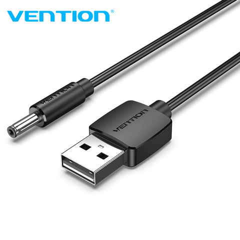 Vención de La USB A DC de carga de 3,5mm Cable USB un macho A 3,5 Jack conector 5V adaptador de cargador de fuente de alimentación para HUB USB Cable de alimentación ► Foto 1/6