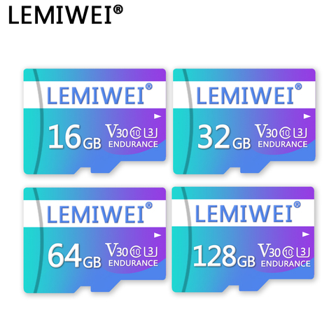 LEMIWEI-tarjeta de memoria Flash para coche, 64GB, 32GB, 16GB, U3, C10, V30 de alta velocidad, para cámara, cámara para salpicadero de coche ► Foto 1/5