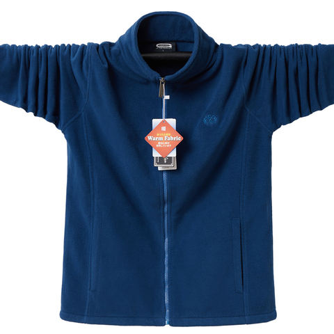 Chaquetas con capucha de lana gruesa para hombre, sudadera de talla grande 6XL, abrigos informales sólidos suaves, ropa de marca, Otoño e Invierno ► Foto 1/6