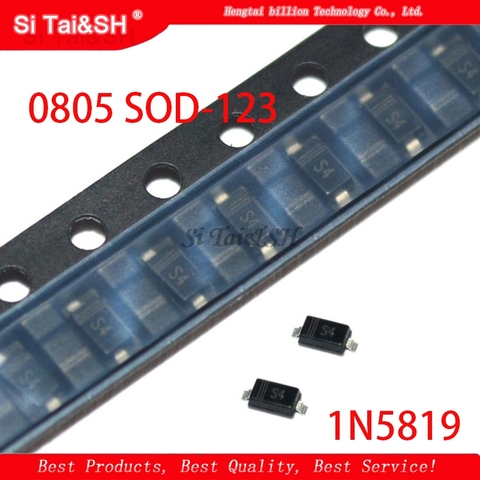 100 Uds SMD diodo 0805 SOD-123 1N5819 1N4007 1N4148 SOD123 SOD-323 1206 1N4148WS 1N5819WS B5819WS SOD323 ► Foto 1/2